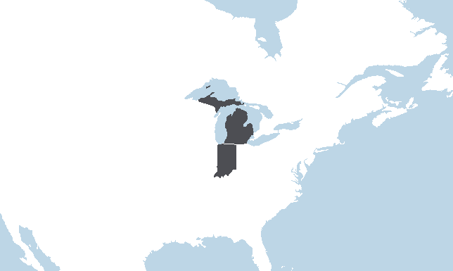 USA Kesk-Lääne idapoolsed osariigid